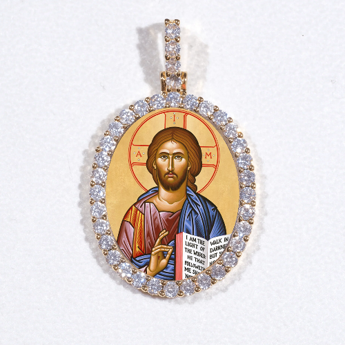 3D Oval Custom Picture Pendant