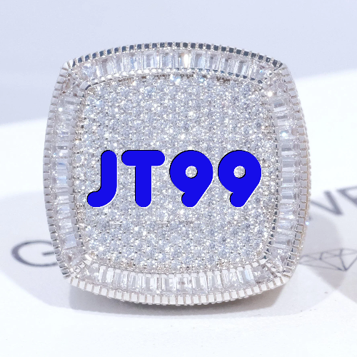 CUSTOM LETTER 3D ICED RING