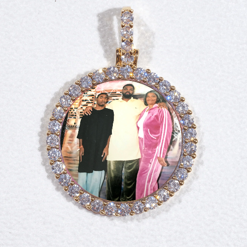 3D CIRCLE CUSTOM PICTURE PENDANT SMALL SIZE