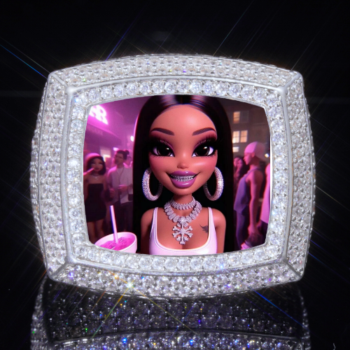 3D CUSTOM PICTURE ICED RING