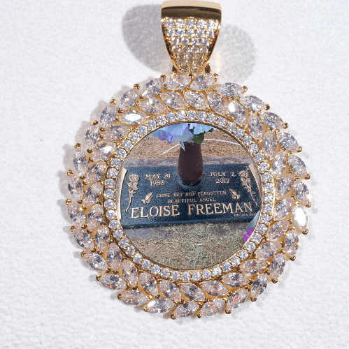 Large 3D Wheat Ear Custom Picture Pendant