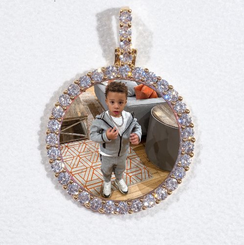 3D CIRCLE CUSTOM PICTURE PENDANT SMALL SIZE