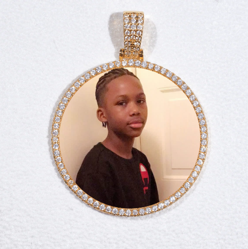 MEDIUM 3D CIRCLE CUSTOM PICTURE PENDANT