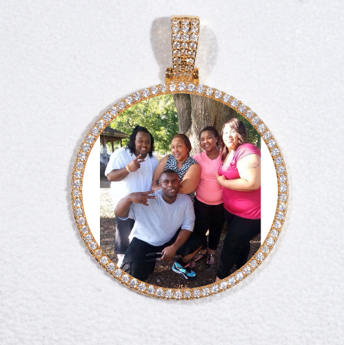 MEDIUM 3D CIRCLE CUSTOM PICTURE PENDANT