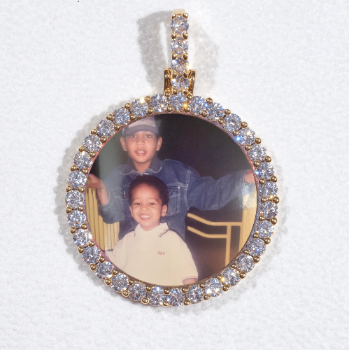 3D CIRCLE CUSTOM PICTURE PENDANT SMALL SIZE