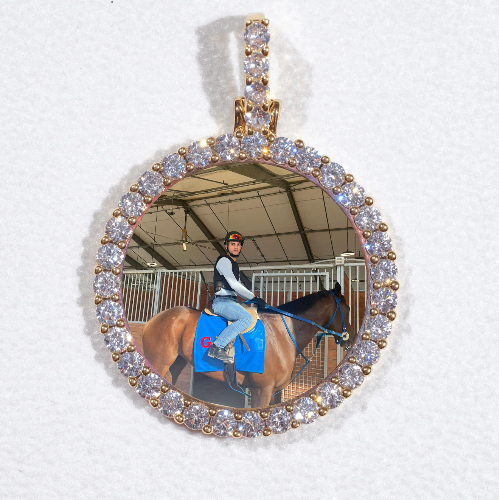 3D CIRCLE CUSTOM PICTURE PENDANT SMALL SIZE