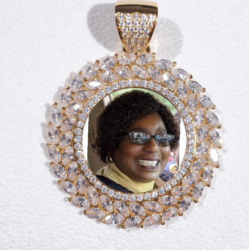 Large 3D Wheat Ear Custom Picture Pendant