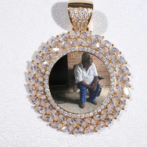 Large 3D Wheat Ear Custom Picture Pendant