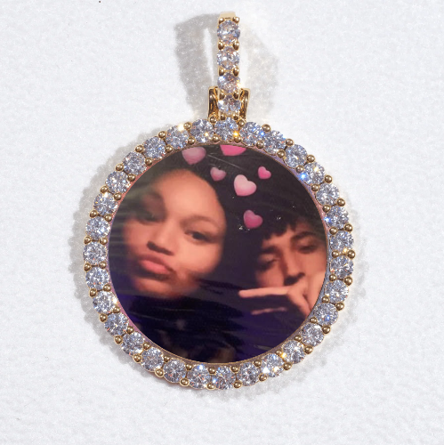 3D CIRCLE CUSTOM PICTURE PENDANT SMALL SIZE