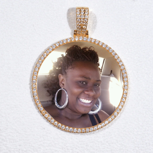 MEDIUM 3D CIRCLE CUSTOM PICTURE PENDANT