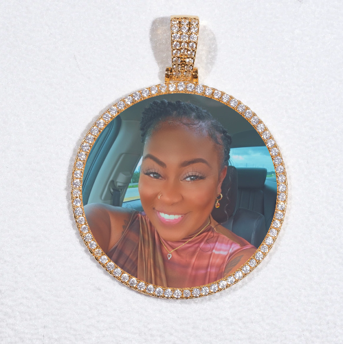 MEDIUM 3D CIRCLE CUSTOM PICTURE PENDANT