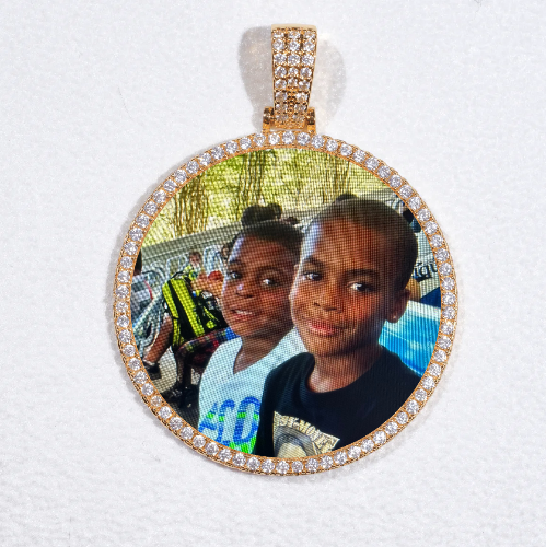 MEDIUM 3D CIRCLE CUSTOM PICTURE PENDANT