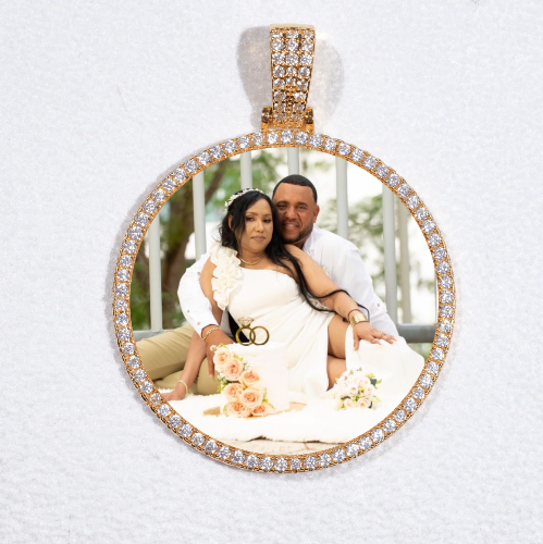 MEDIUM 3D CIRCLE CUSTOM PICTURE PENDANT