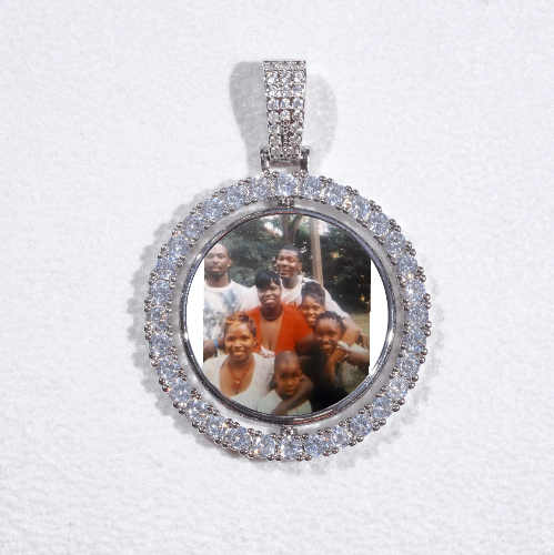 3D Spinning 2-Faced Custom Picture Pendant