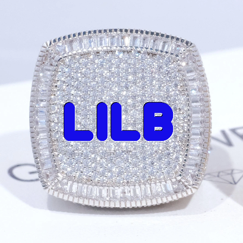 CUSTOM LETTER 3D ICED RING