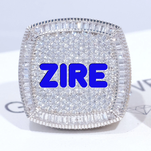 CUSTOM LETTER 3D ICED RING