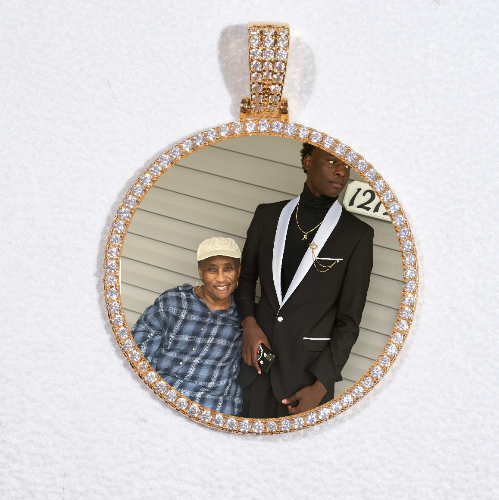 MEDIUM 3D CIRCLE CUSTOM PICTURE PENDANT