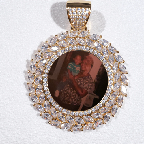 Large 3D Wheat Ear Custom Picture Pendant