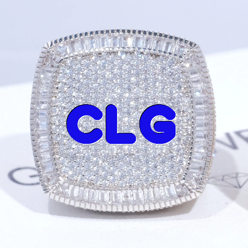CUSTOM LETTER 3D ICED RING