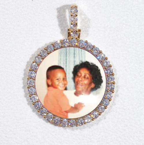3D CIRCLE CUSTOM PICTURE PENDANT SMALL SIZE
