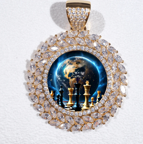 Large 3D Wheat Ear Custom Picture Pendant