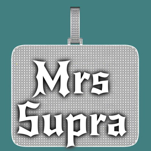 CUSTOM LETTER NECKLACE 3D BIG SQUARE