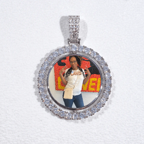 3D Spinning 2-Faced Custom Picture Pendant