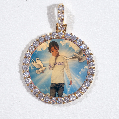 3D CIRCLE CUSTOM PICTURE PENDANT SMALL SIZE