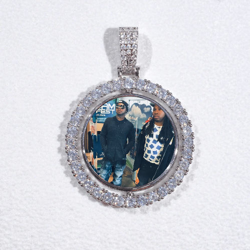 3D Spinning 2-Faced Custom Picture Pendant