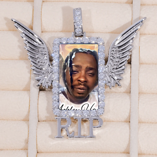 RIP WING 3D CUSTOM PICTURE PENDANT