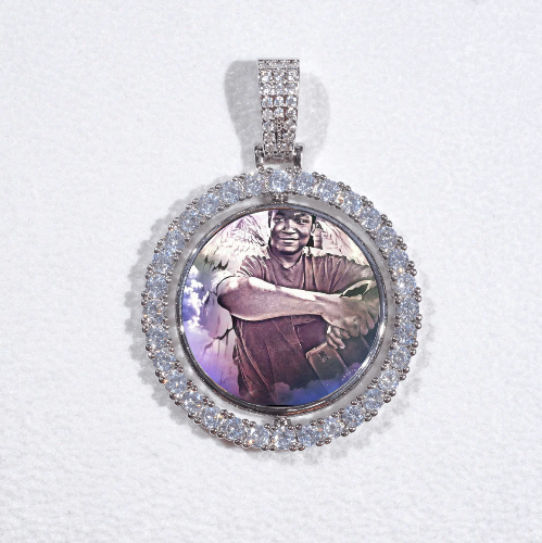 3D Spinning 2-Faced Custom Picture Pendant