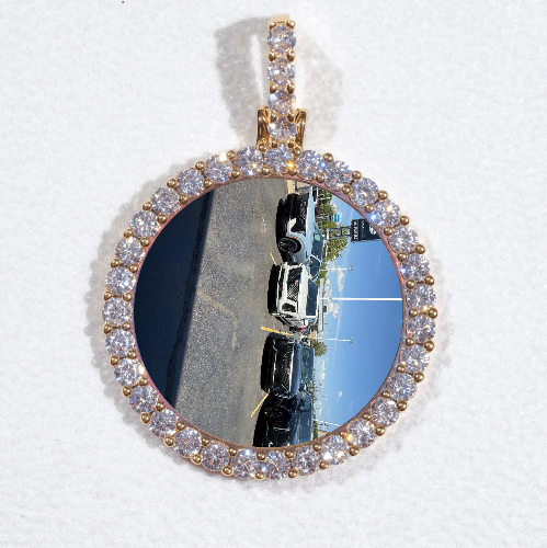 3D CIRCLE CUSTOM PICTURE PENDANT SMALL SIZE