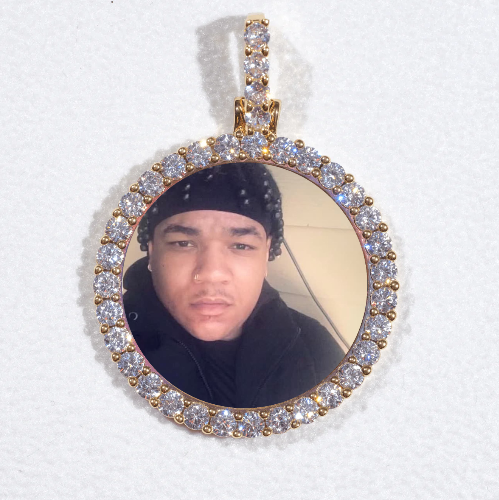 3D CIRCLE CUSTOM PICTURE PENDANT SMALL SIZE