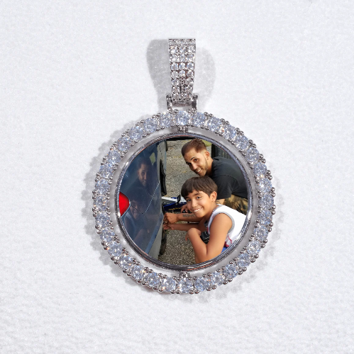 3D Spinning 2-Faced Custom Picture Pendant