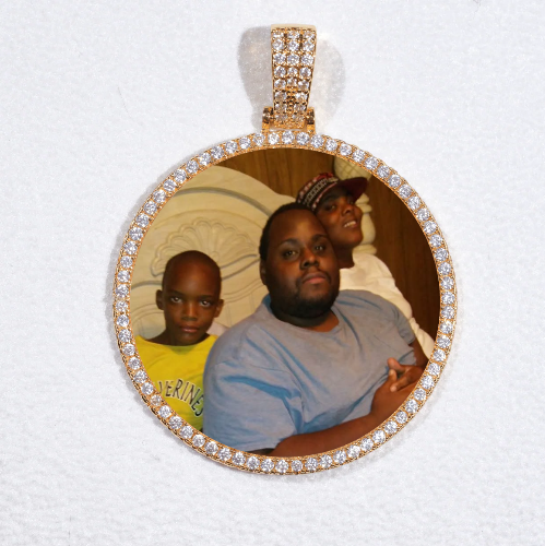 MEDIUM 3D CIRCLE CUSTOM PICTURE PENDANT