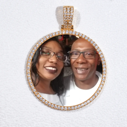 MEDIUM 3D CIRCLE CUSTOM PICTURE PENDANT