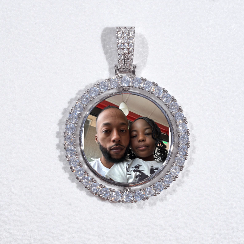 3D Spinning 2-Faced Custom Picture Pendant