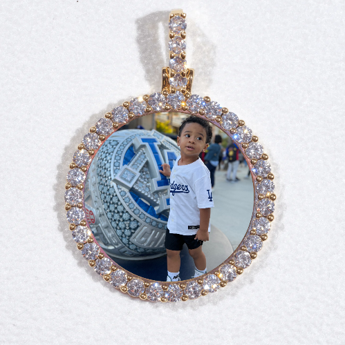 3D CIRCLE CUSTOM PICTURE PENDANT SMALL SIZE