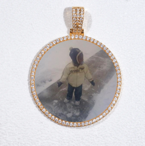 MEDIUM 3D CIRCLE CUSTOM PICTURE PENDANT