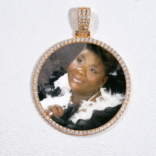 MEDIUM 3D CIRCLE CUSTOM PICTURE PENDANT