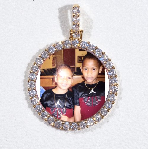 3D CIRCLE CUSTOM PICTURE PENDANT SMALL SIZE