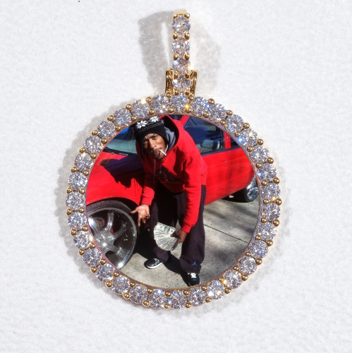 3D CIRCLE CUSTOM PICTURE PENDANT SMALL SIZE