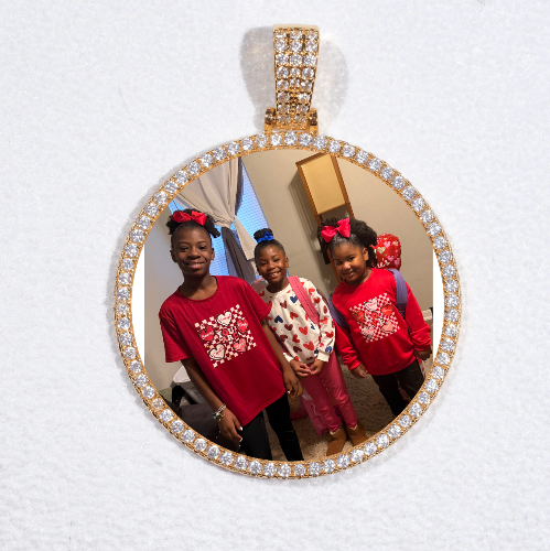 MEDIUM 3D CIRCLE CUSTOM PICTURE PENDANT