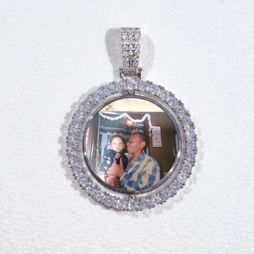 3D Spinning 2-Faced Custom Picture Pendant