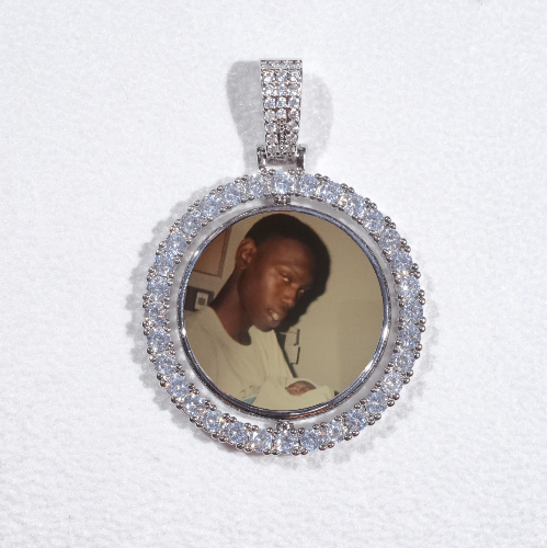 3D Spinning 2-Faced Custom Picture Pendant