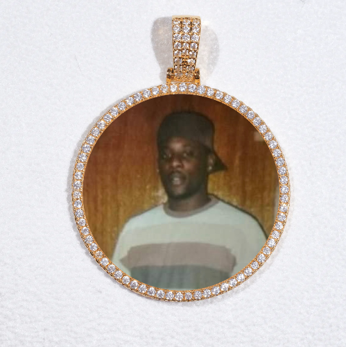 MEDIUM 3D CIRCLE CUSTOM PICTURE PENDANT