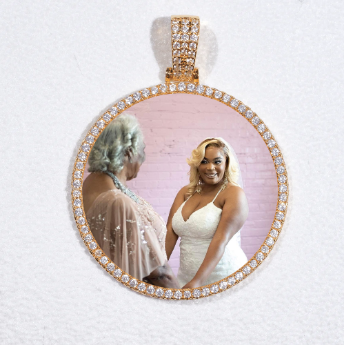 MEDIUM 3D CIRCLE CUSTOM PICTURE PENDANT