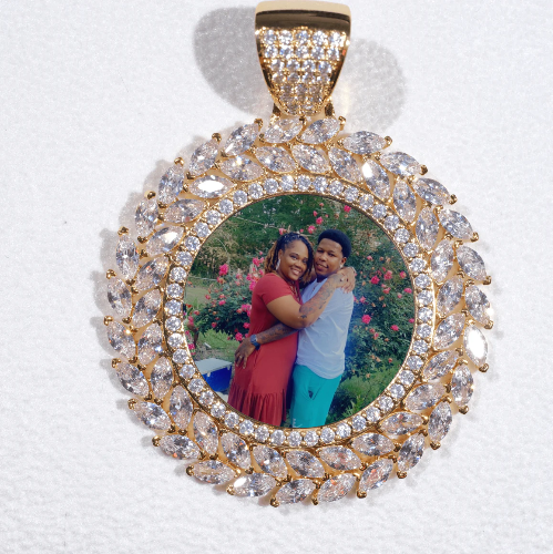 Large 3D Wheat Ear Custom Picture Pendant