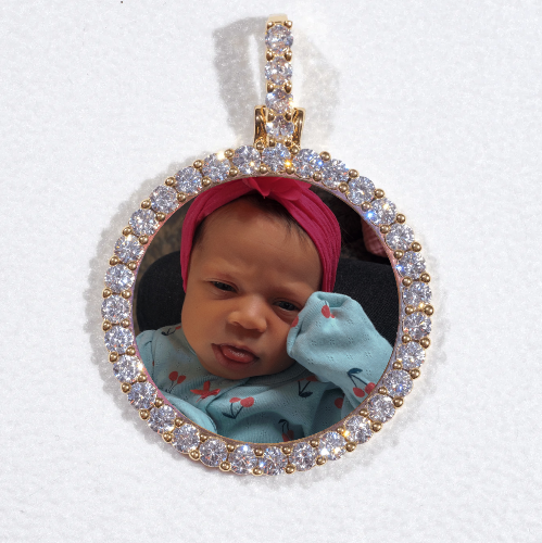 3D CIRCLE CUSTOM PICTURE PENDANT SMALL SIZE