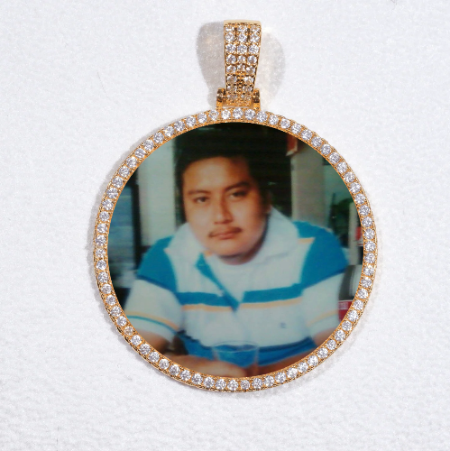 MEDIUM 3D CIRCLE CUSTOM PICTURE PENDANT